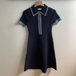 Sandro size 4 navy knit dress